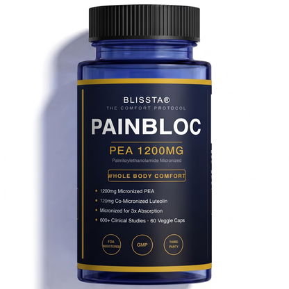 Blissta® PainBloc | Whole Body Pain Relief PEA 1200MG (Micronized)