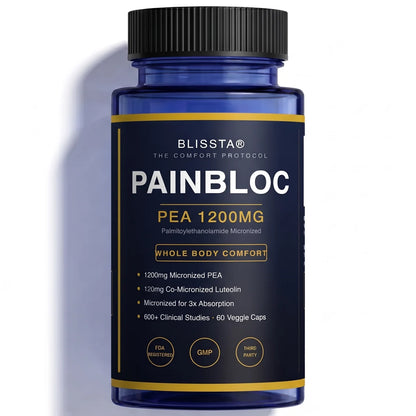 Blissta® PainBloc | Whole Body Pain Relief PEA 1200MG (Micronized)